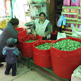 Coca leaf vendor