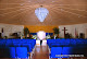 Custom glass chandelier for a church.