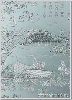Стекло и зеркало химического травления SMC-002 Qing Ming Shang He Painting Стекло и зеркало химического травления SMC-002 Qing Ming Shang He Painting