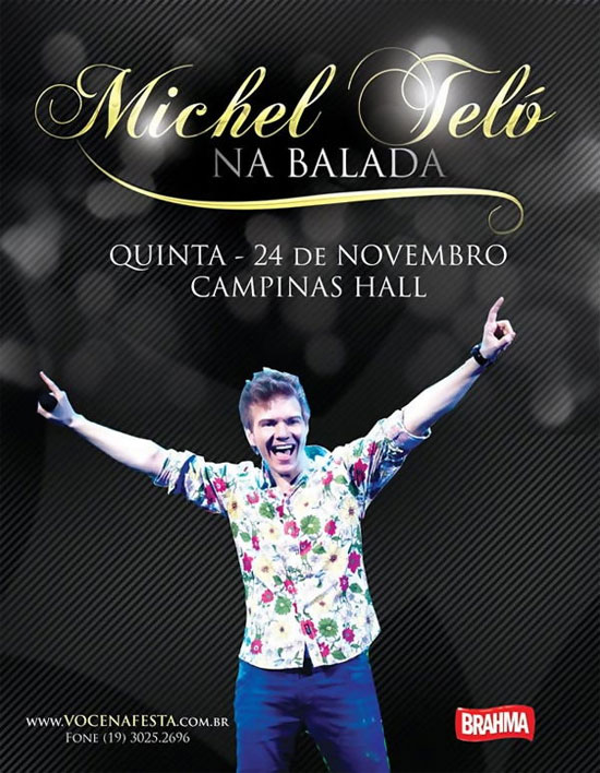 Michel Teló no Campinas Hall Michel Teló no Campinas Hall