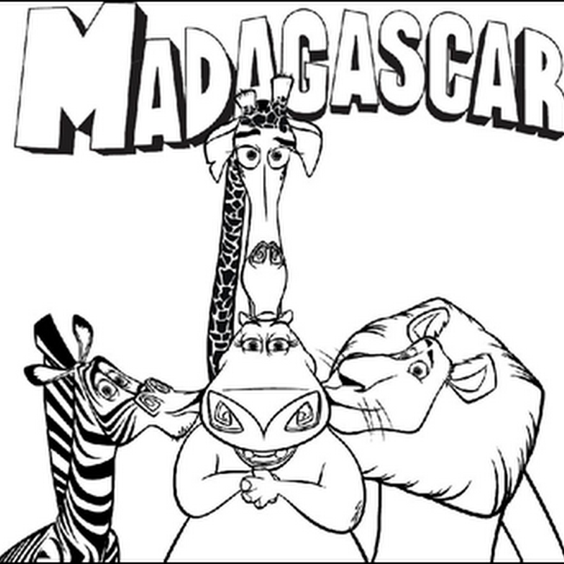 Desenhos para colorir – Madagascar