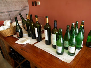 And lots of tasting. A Malbec, a chardonnay, another malbec, then a cabernet sauvingnon, then the reserve top end Malbec and then a finish with Champaign. Whew!!