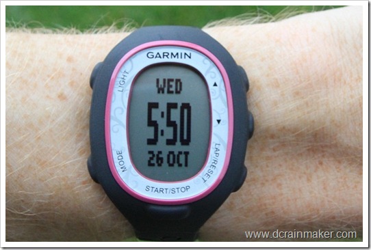 Garmin FR70 on wrist