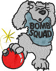 BOMB SQUAD 9" 55000 Stitches