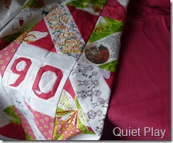 Quilt with backing