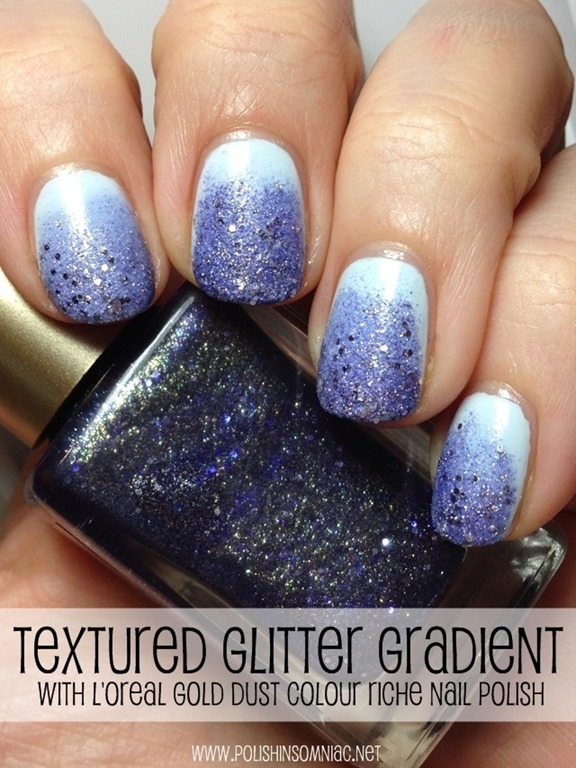 EASY Textured Glitter Gradient #WalgreensBeauty #CollectiveBias #shop