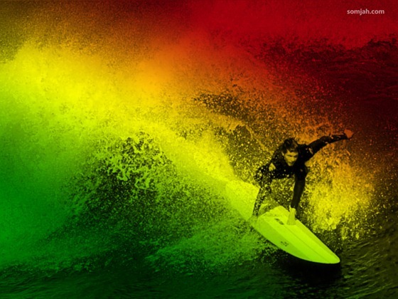Papel de Parede Surf nas cores do Reggae 02 SOMJAH R?dio Reggae Papel De Parede Para Quarto Reggae ~ Papel de Parede Surf nas cores do Reggae 02 SOMJAH R?dio Reggae