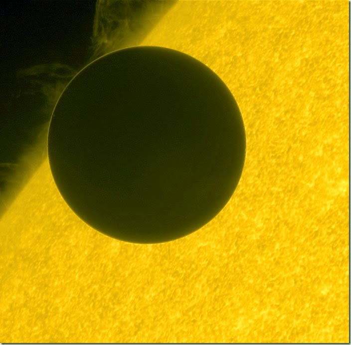 Venus transits Sun