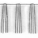 euro pleats drapery style