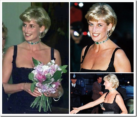 Lady Diana wore emerald choker on her 36th birthday