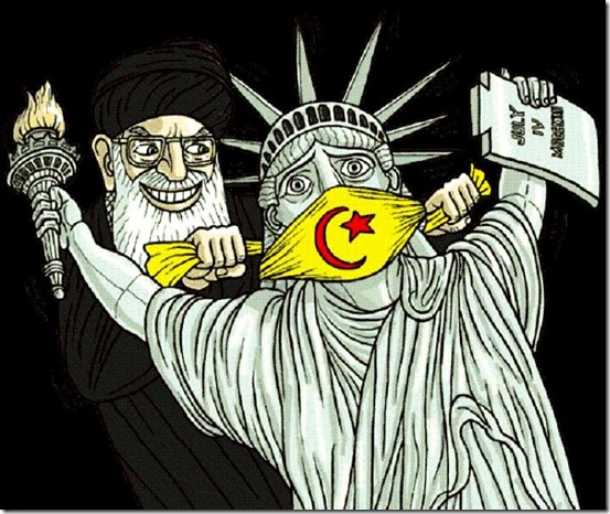 Sharia Muzzles Lady Liberty