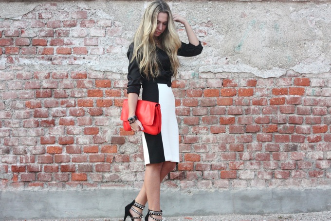 pencil skirt outfit, silk shirt