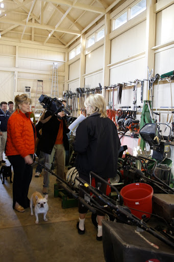 As you can see, Cynthia, Martha has lots of tools and equipment in here.