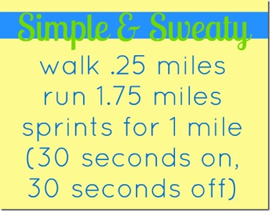 simple sweat treadmill run