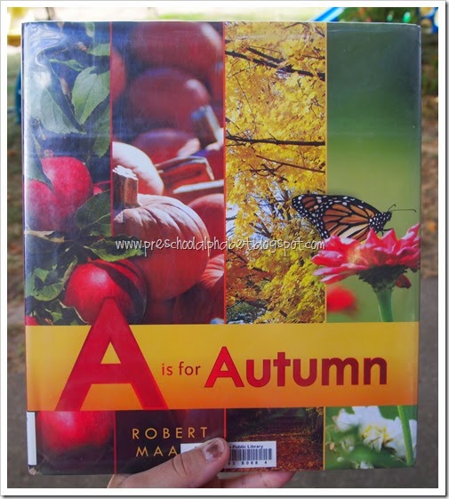 A is for Autumn {Preschool Alphabet}