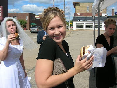 Rachel Enjoys a Burger