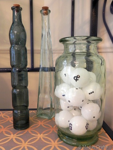 punctuation spheres in jar