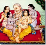 Dasharatha with children