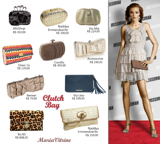 Bolsas Clutch para valorizar o look. Confira 10 sugestões para o Fim de Ano. 