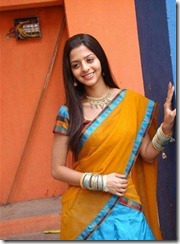 vedika in half saree