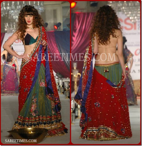 Nisha_Sagar_Red_Embroidery_Saree