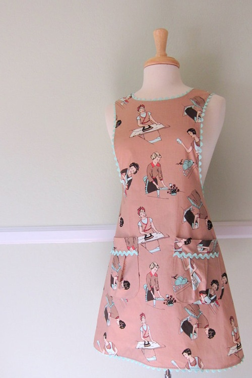 Retro Housewives Apron by ImaginAprons Retro Housewives Apron by ImaginAprons