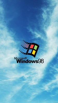 Windows98 logo iphone6 wallpaper