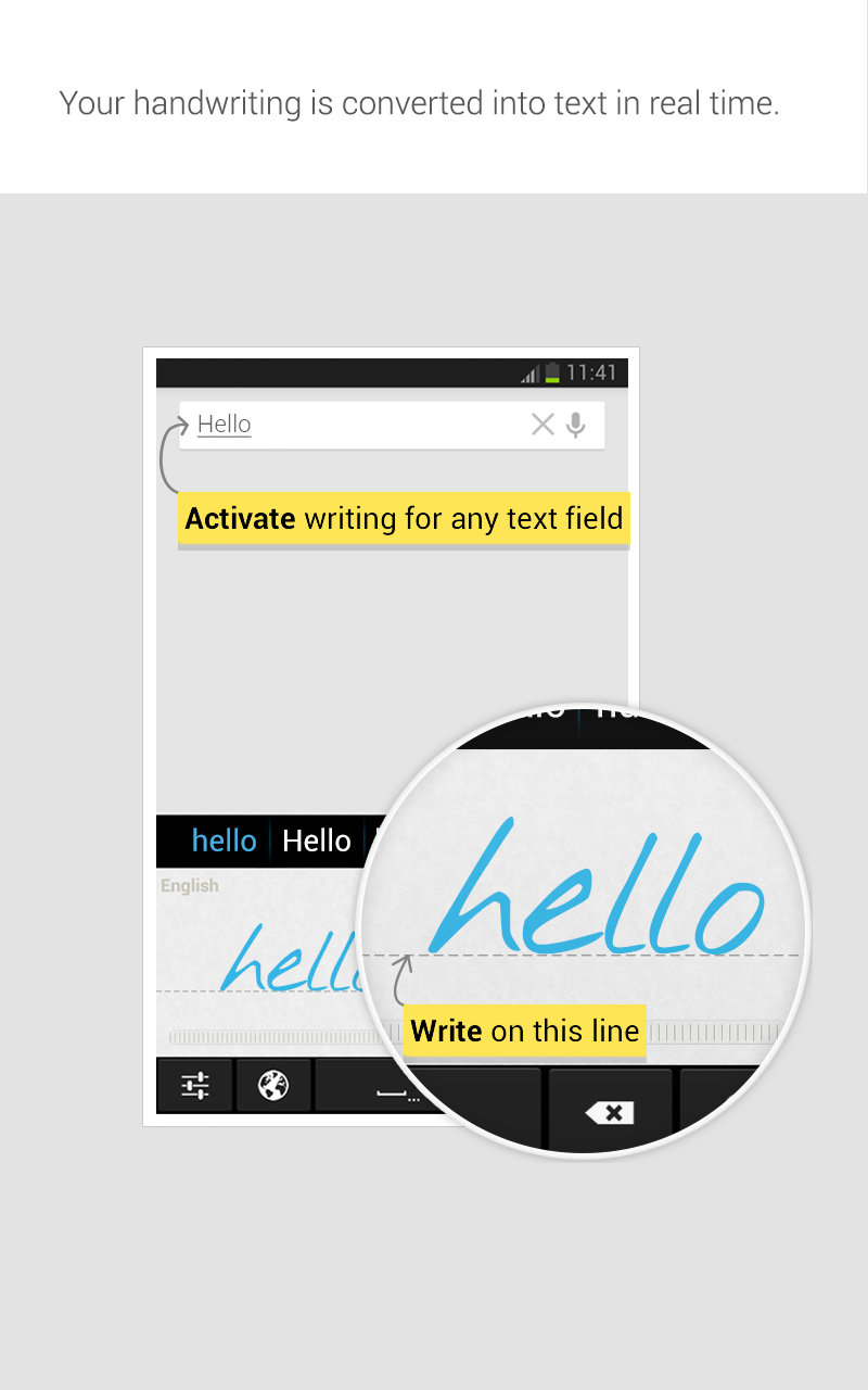 Android application MyScript Stylus (Beta) screenshort