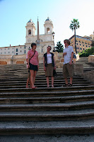 The gang on the Spanish steps