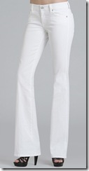 7 for All Mankind White Bootcut Jeans