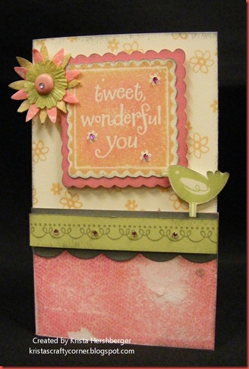 June SOTM- Tweet Wonderful You card June SOTM- Tweet Wonderful You card