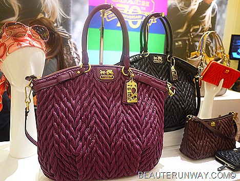 Coach Madison Quilted Chevron Lindsey  70th Anniversary
