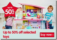 50% off selected toys 28-11-2013