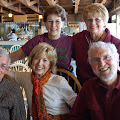Back:  Betty Benoliel, Gloria Hanke.
Front:  Jim Yount, Billye Connolly, Jim Roberts.