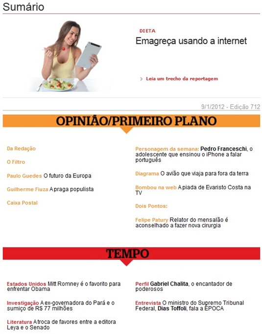download revista época edição 712 de 09.01.12 - sumário