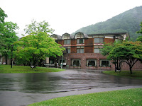The Oirase Keiryu Grand Hotel. This is where the conference took place, and it's where we stayed. The grounds of the hotel, and it's hot spring baths, were great