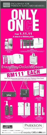 Parkson-Only-Once-Sale-2011-Malaysia-hidden-events-vouchers-deals-sales-promotions-warehousesales-EverydayOnSales