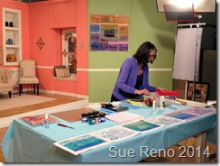 Sue Reno, QATV Workshop, collagraph process Sue Reno, QATV Workshop, collagraph process