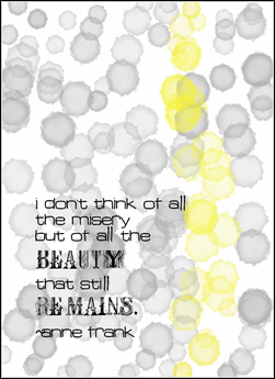 anne frank quote art 5x7