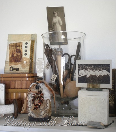 Vintage Vignette - Studio Tour 2012 - Vintage with Laces