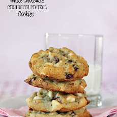 White Chocolate Cranberry Pretzel Cookies (Jumbles)