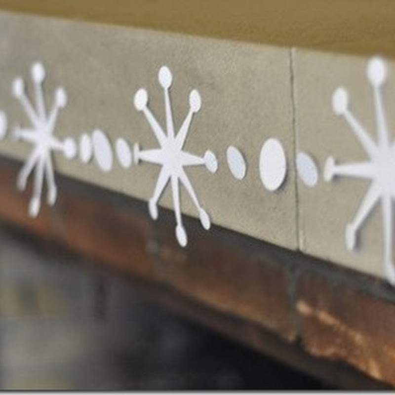 Decoratiuni de Craciun : Fulgi de zăpadă din hârtie
