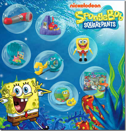2014.02.17 SpongeBob Square Pants Underwater Adventures X McDonald happy meal 2014.02.17 SpongeBob Square Pants Underwater Adventures X McDonald happy meal