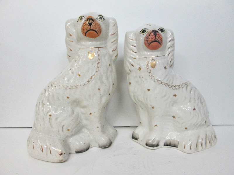 Antique Staffordshire Dog Pair