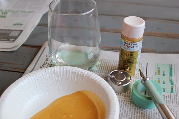 Gold Paint Dipped Wine Glasses Gold Paint Dipped Wine Glasses