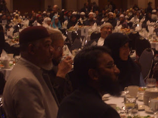 Altaf Hussain (front center), Zaid Shakir (2nd from left)