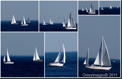 sailboat collage