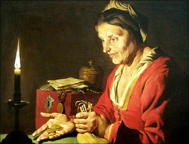 Mathias Stomet, L'avarice ou femme à la pièce Mathias Stomet, L'avarice ou femme à la pièce