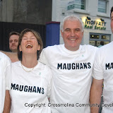 Maughan's Bar team who took part in the Traders' Race in the Crossmolina Festival. The event was sponsored by Ballina Beverages Coca-Cola. Picture: John O'Grady.