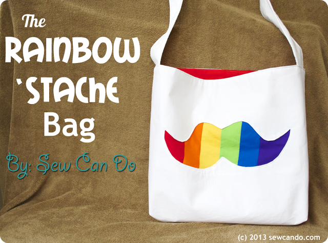 Rainbow Stache Bag SCD